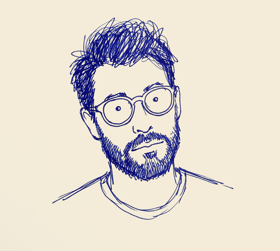 Hand-drawn portrait of Sol